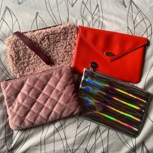 Set of 4 Unused Cosmetic Bags